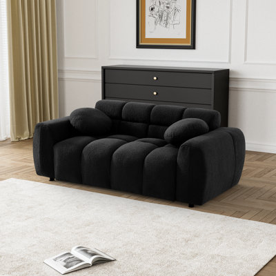 monica☆ Mercer41 Monica 61'' Boucle Square Arm Loveseat & Reviews